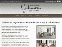 Tablet Screenshot of johnsonsfurnitureandgifts.com
